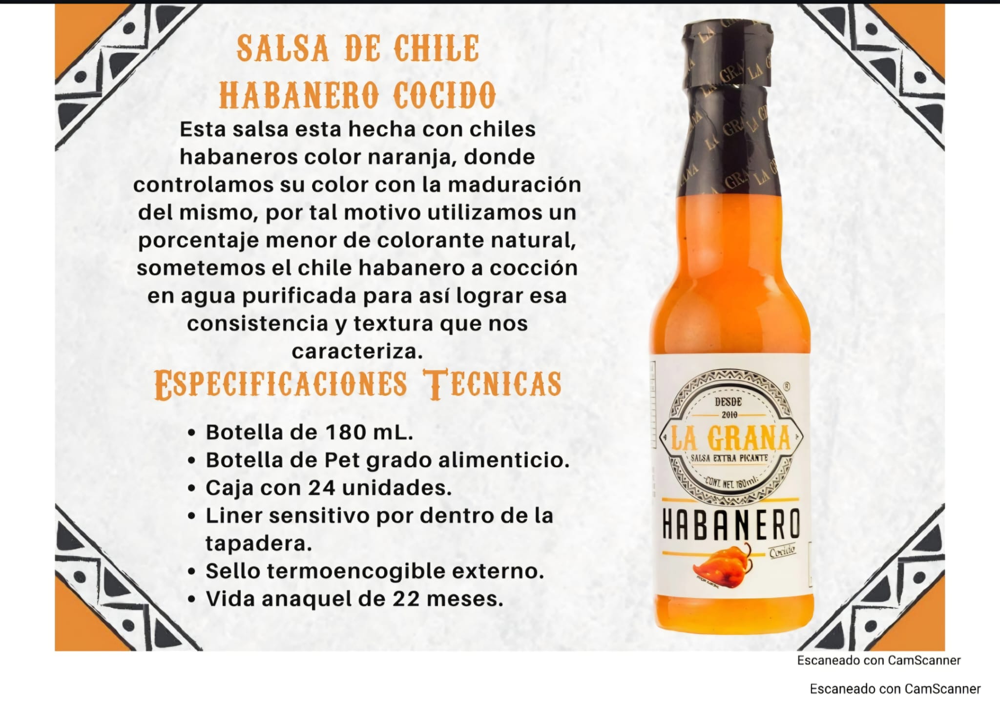Black sauce with chiltepin and habanero
